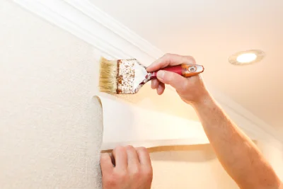 Pose de papier peint à Antheuil — revêtements muraux et toiles de verre